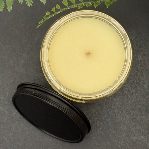 BBW Sugared Lemon Zest White Barn Bath & Body Works Mason Jar Single Wick Candle - Picture 6 of 10